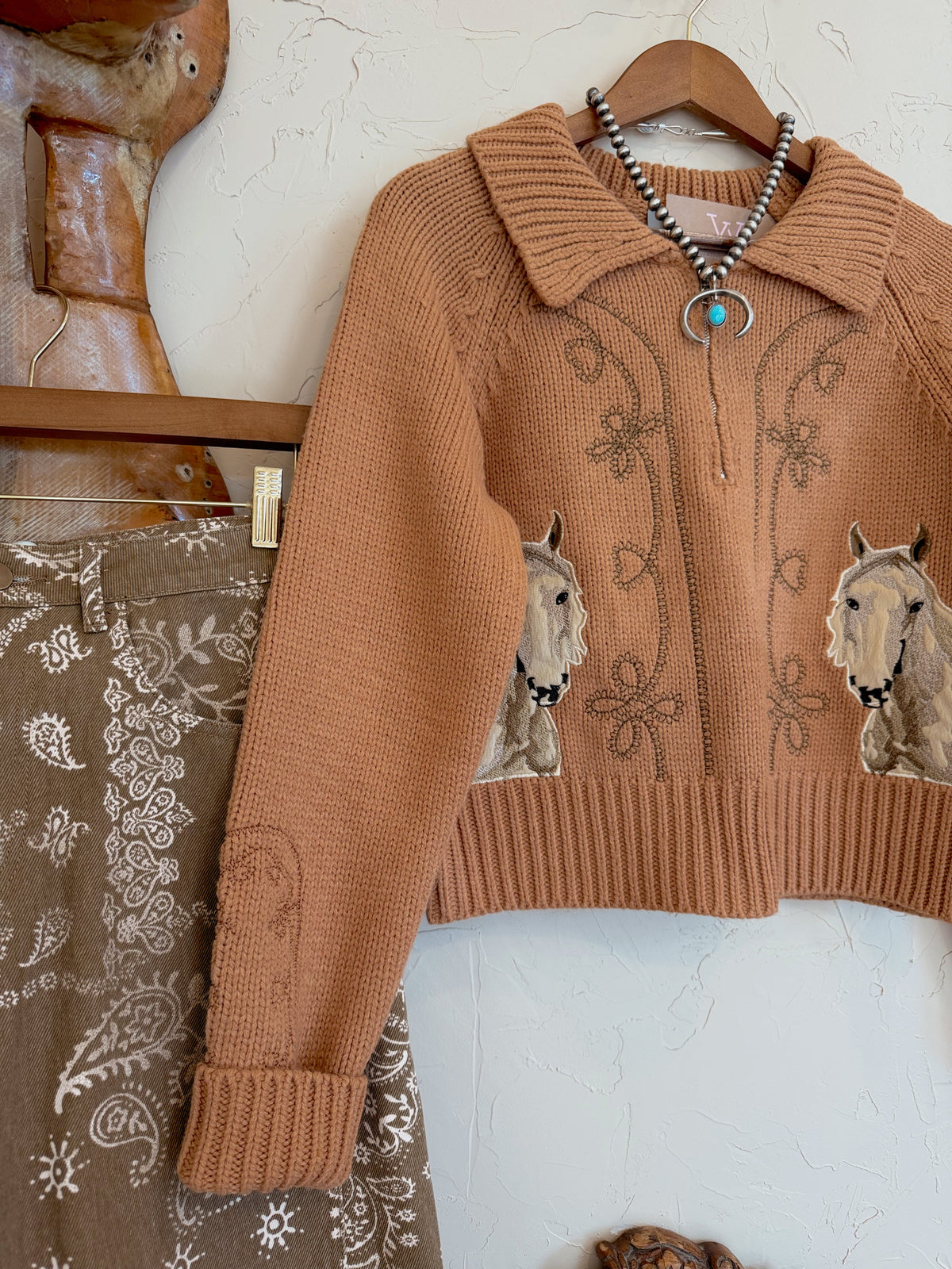 The Palomino Embroidered Sweater - Frontier Outfitters Frontier Outfitters