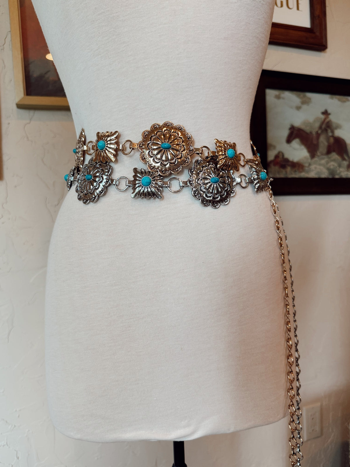 The Stevie Concho Belt in Silver - Frontier Outfitters Frontier Outfitters
