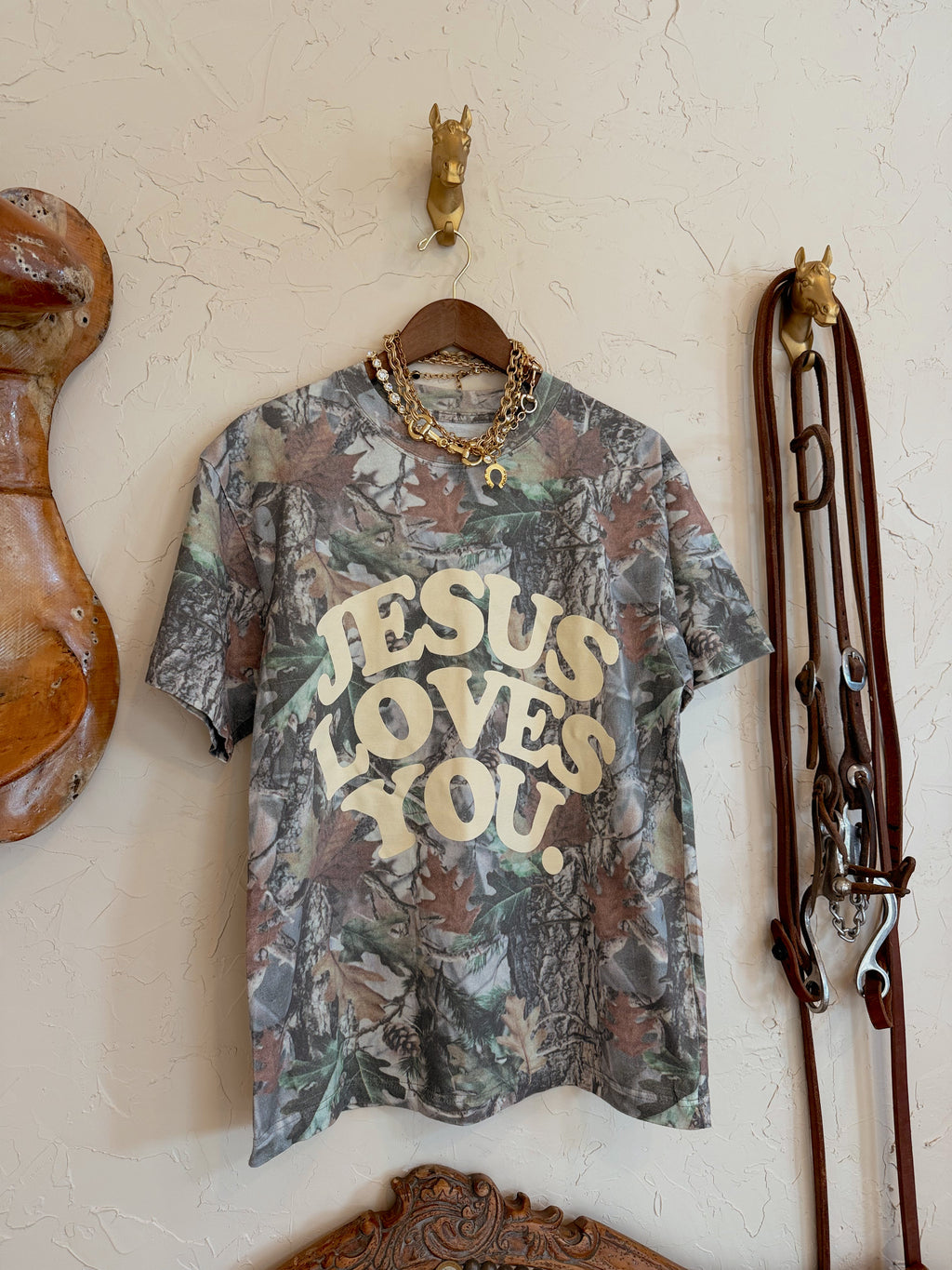 The Camo Jesus Loves You T-Shirt - Frontier Outfitters Frontier Outfitters