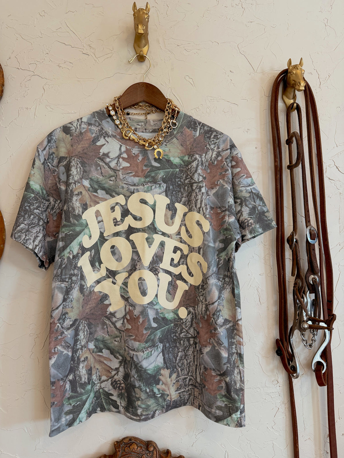 The Camo Jesus Loves You T-Shirt - Frontier Outfitters Frontier Outfitters