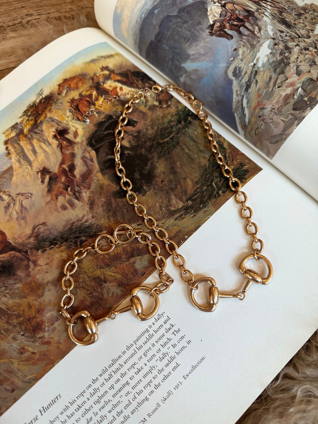 The Horse Bit Chain Necklace in Gold - Frontier Outfitters Frontier Outfitters