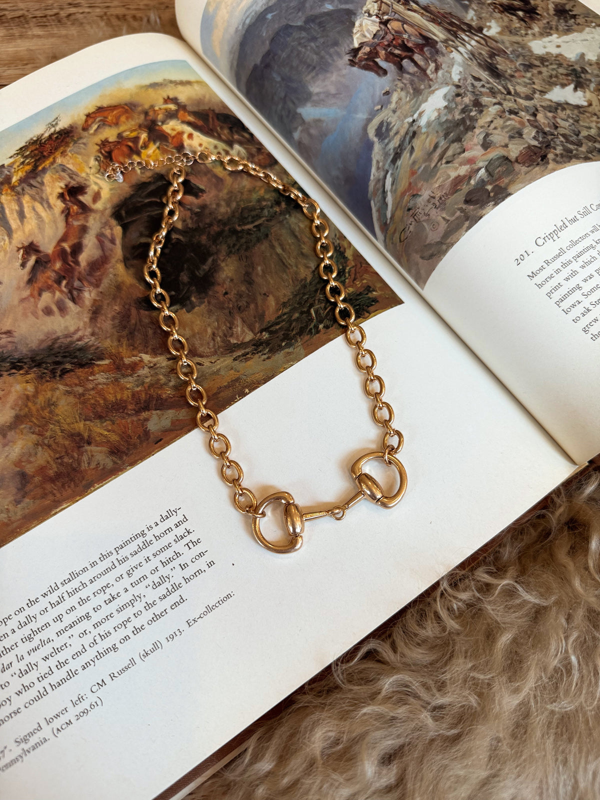 The Horse Bit Chain Necklace in Gold - Frontier Outfitters Frontier Outfitters