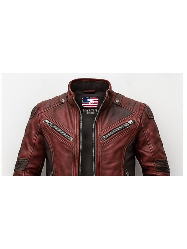 Yusef Red Leather Jacket - Leather Jacket for Men Red - Frontier Outfitters Frontier Outfitters