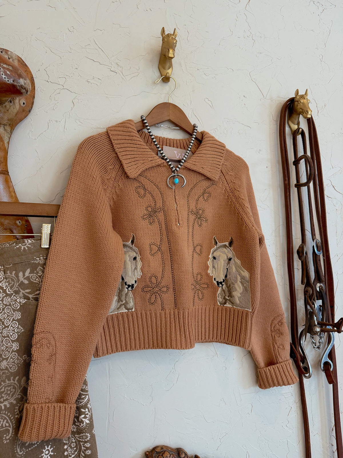 The Palomino Embroidered Sweater - Frontier Outfitters Frontier Outfitters