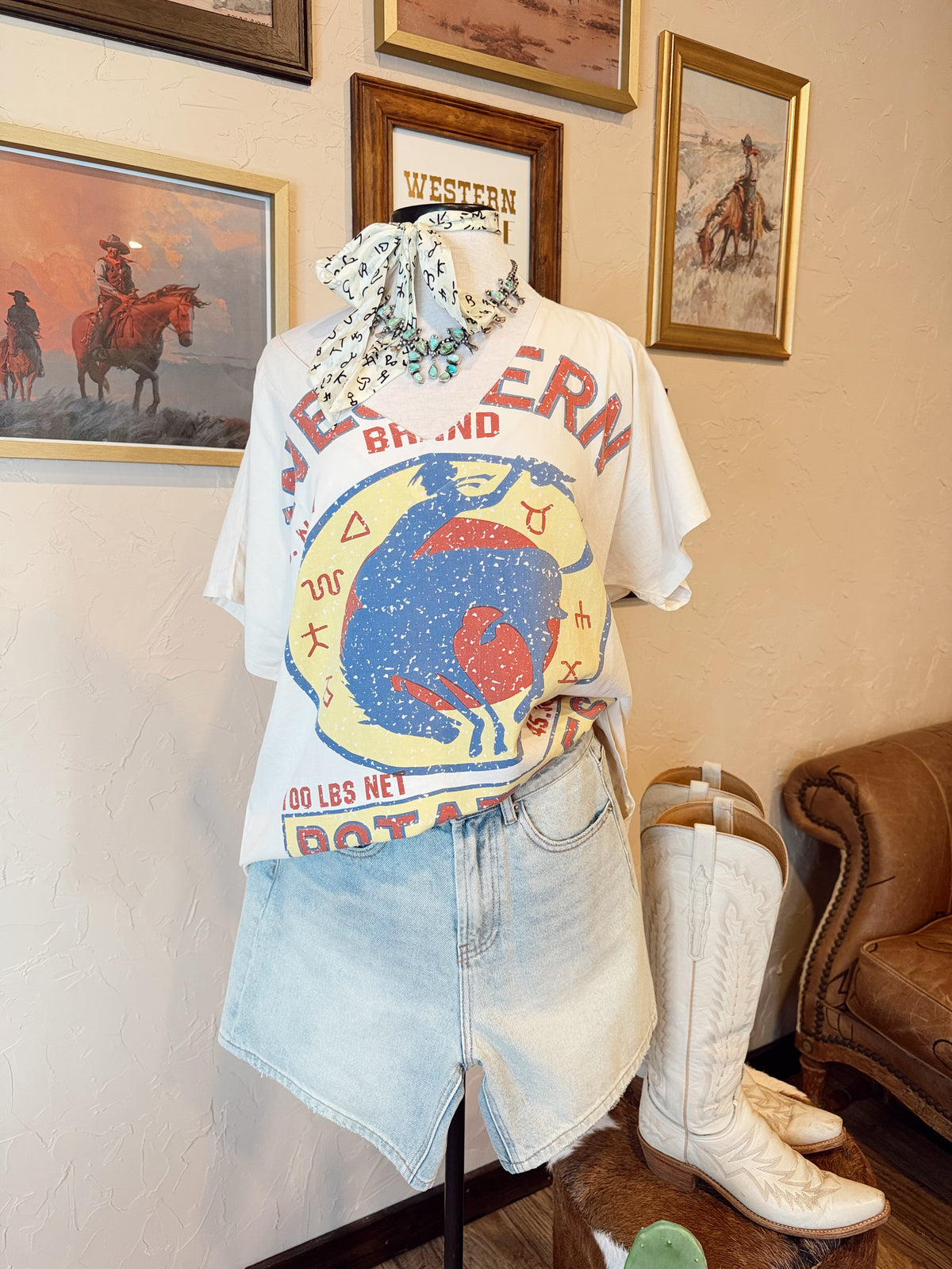 The Seasons Best Branded Bronc Top - Frontier Outfitters Frontier Outfitters