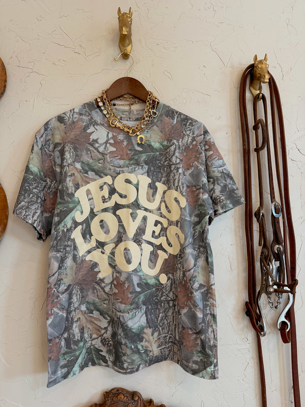 The Camo Jesus Loves You T-Shirt - Frontier Outfitters Frontier Outfitters