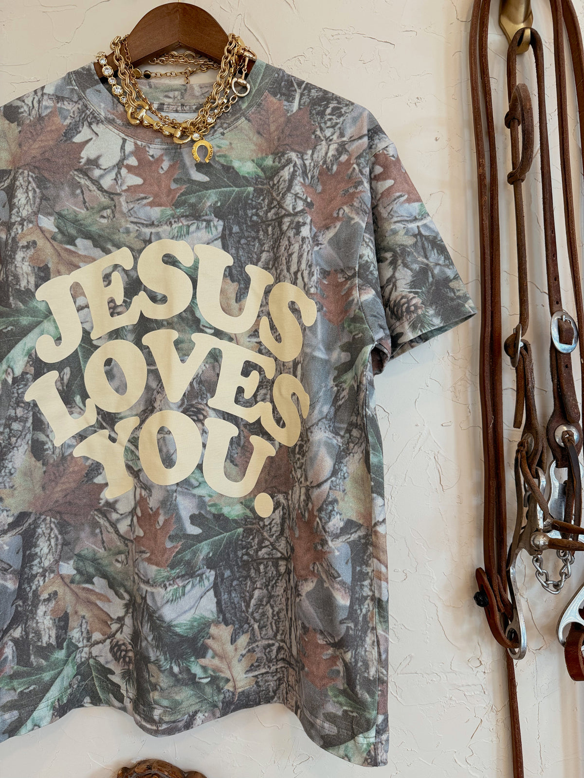 The Camo Jesus Loves You T-Shirt - Frontier Outfitters Frontier Outfitters