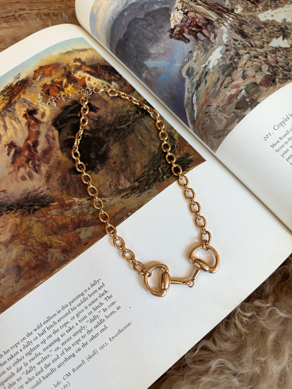 The Horse Bit Chain Necklace in Gold - Frontier Outfitters Frontier Outfitters