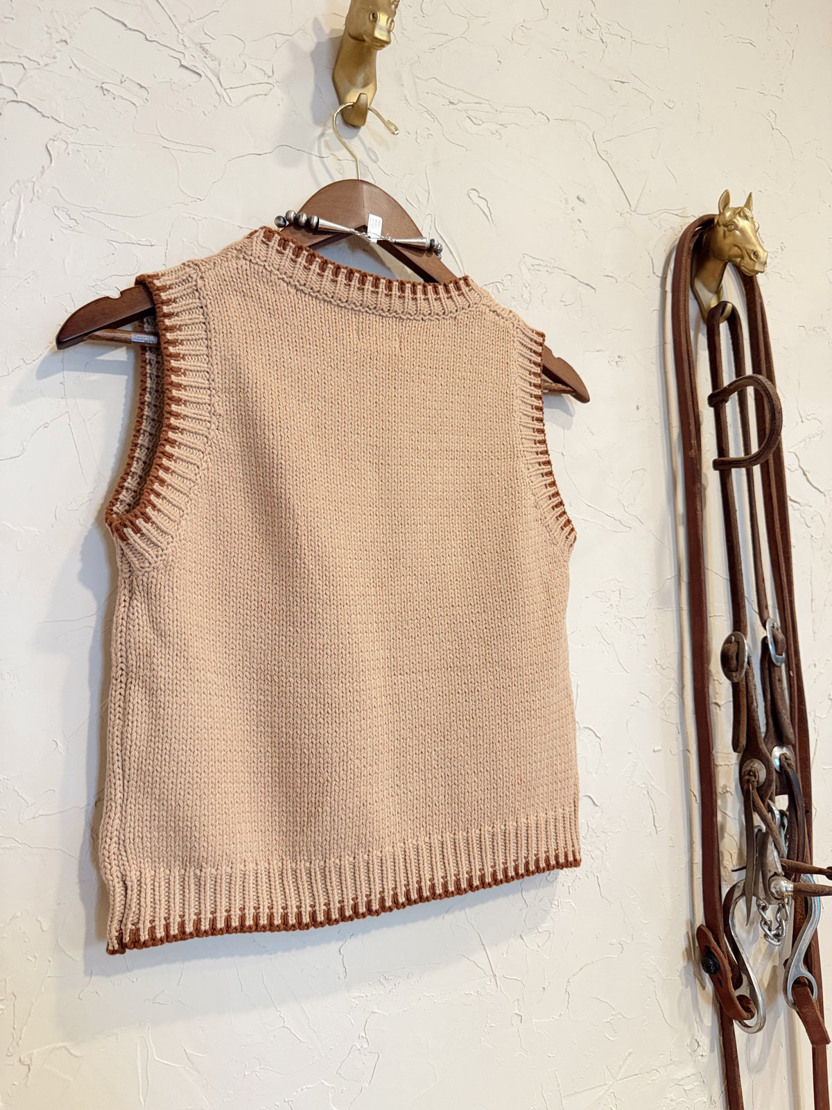 The Embroidered Roping Cowboy Sweater Vest - Frontier Outfitters Frontier Outfitters