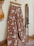 The Ranch Roundup Western Print Cargo Jeans - Frontier Outfitters Frontier Outfitters