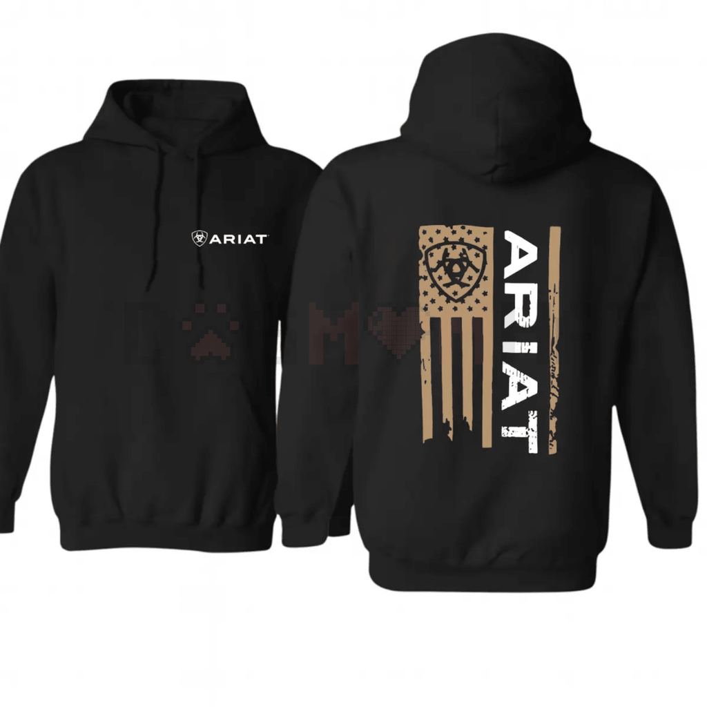 Ariat American Flag Graphic Pullover – Unisex Western Lifestyle Patriotic Hoodie - Frontier Outfitters Frontier Outfitters