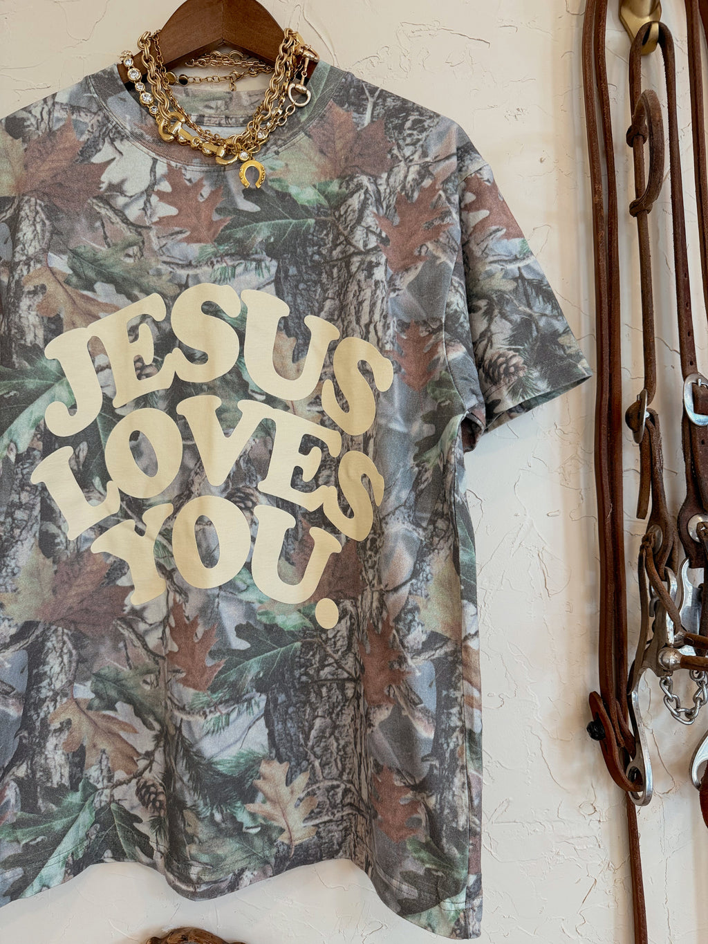 The Camo Jesus Loves You T-Shirt - Frontier Outfitters Frontier Outfitters