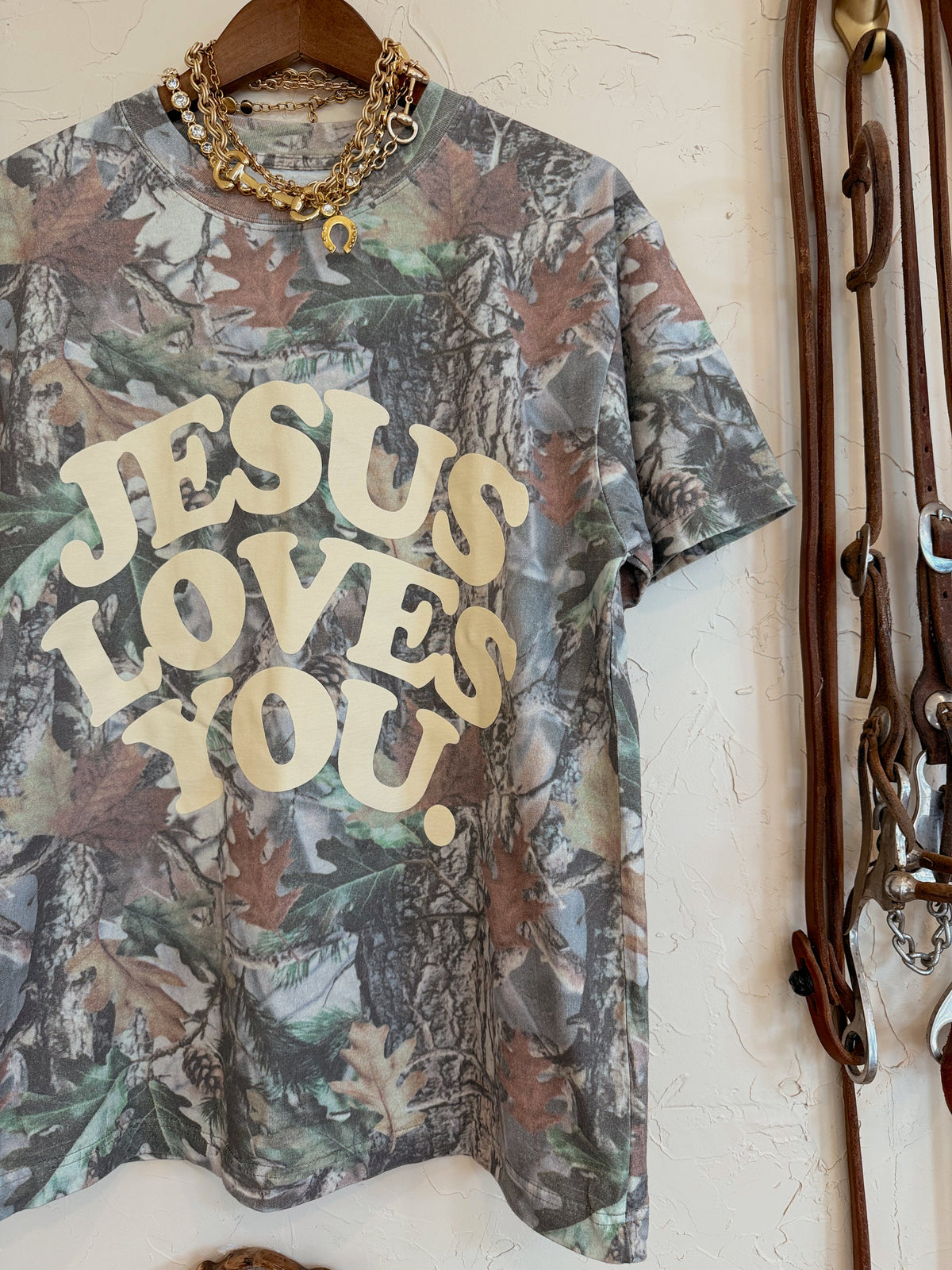 The Camo Jesus Loves You T-Shirt - Frontier Outfitters Frontier Outfitters