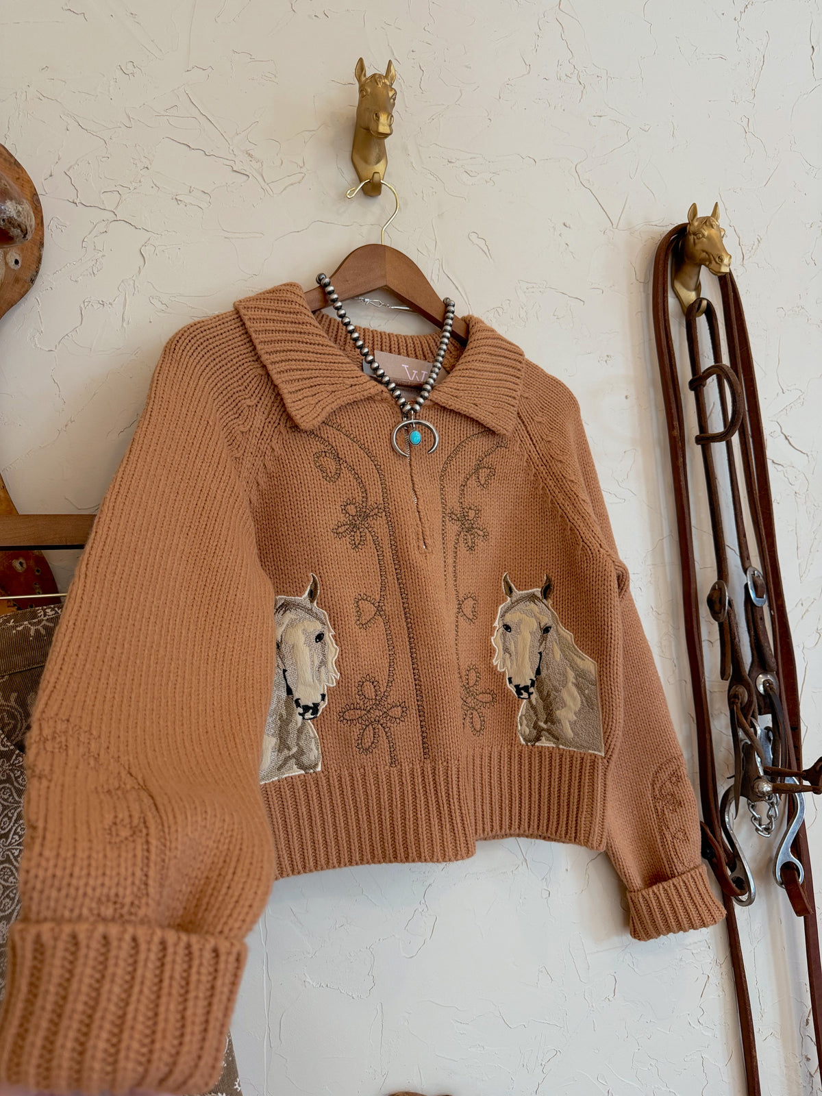 The Palomino Embroidered Sweater - Frontier Outfitters Frontier Outfitters