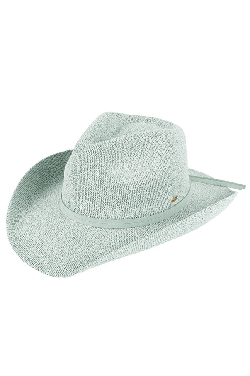 C.C Women's Terry Cloth Band Trim Cowboy Hat - Frontier Outfitters Frontier Outfitters