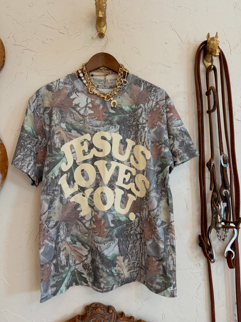 The Camo Jesus Loves You T-Shirt - Frontier Outfitters Frontier Outfitters