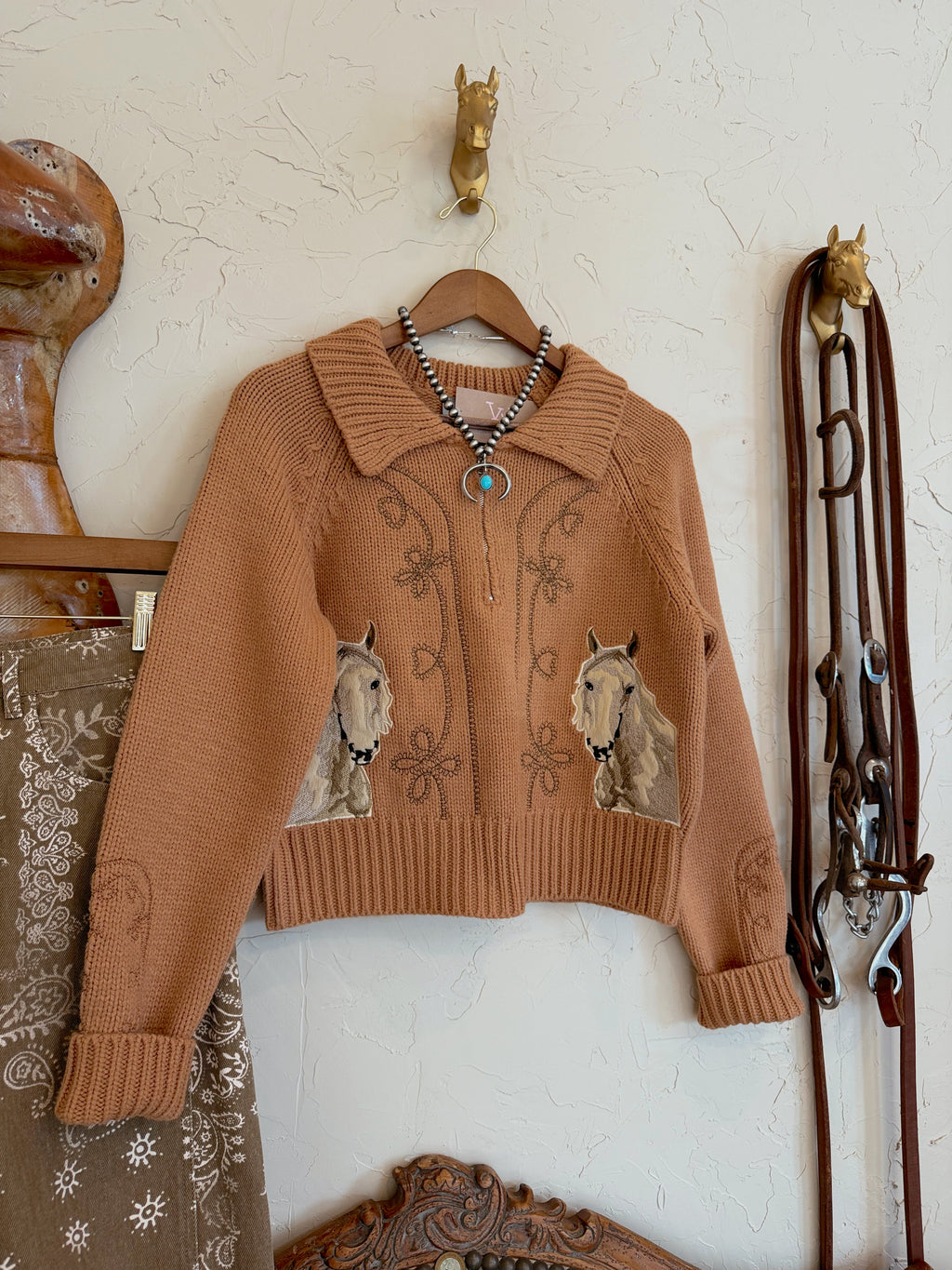 The Palomino Embroidered Sweater - Frontier Outfitters Frontier Outfitters