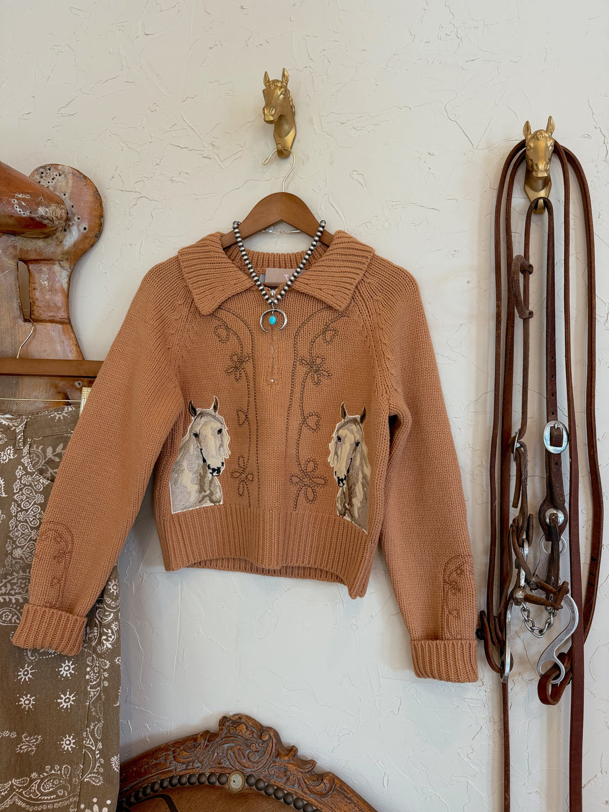 The Palomino Embroidered Sweater - Frontier Outfitters Frontier Outfitters