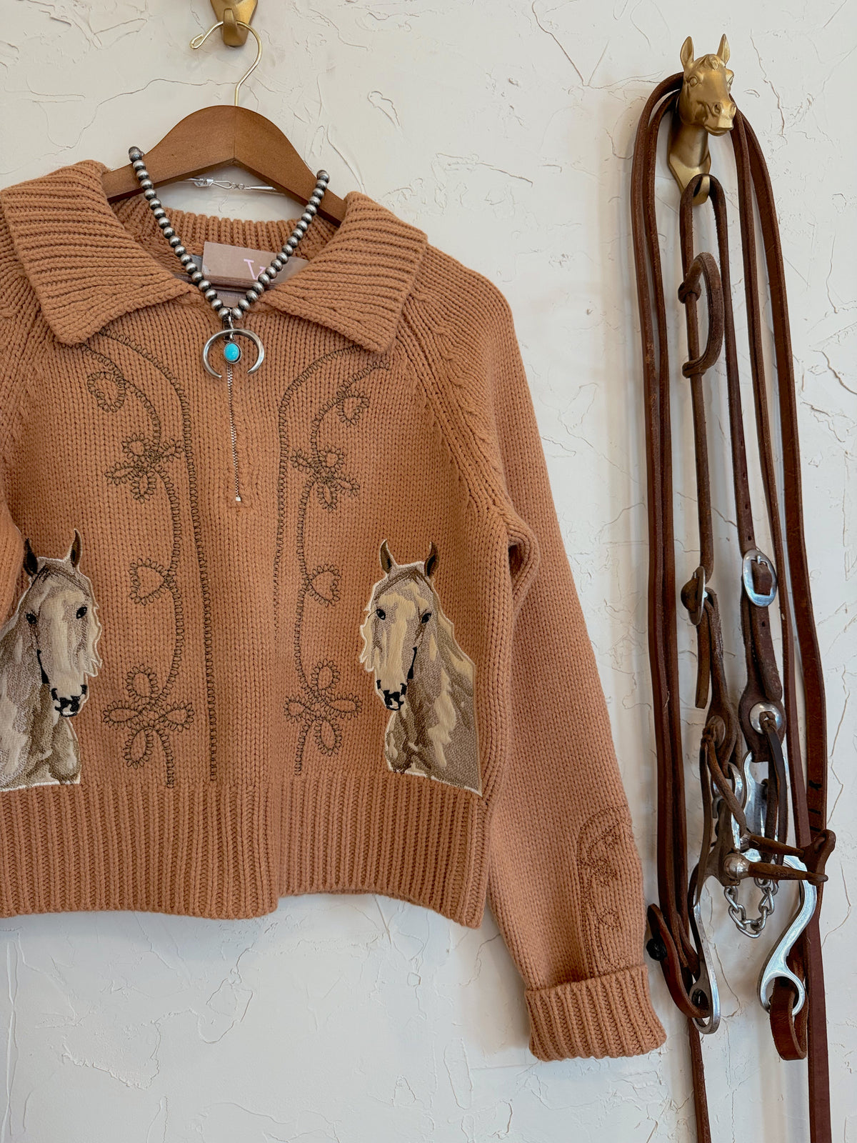 The Palomino Embroidered Sweater - Frontier Outfitters Frontier Outfitters