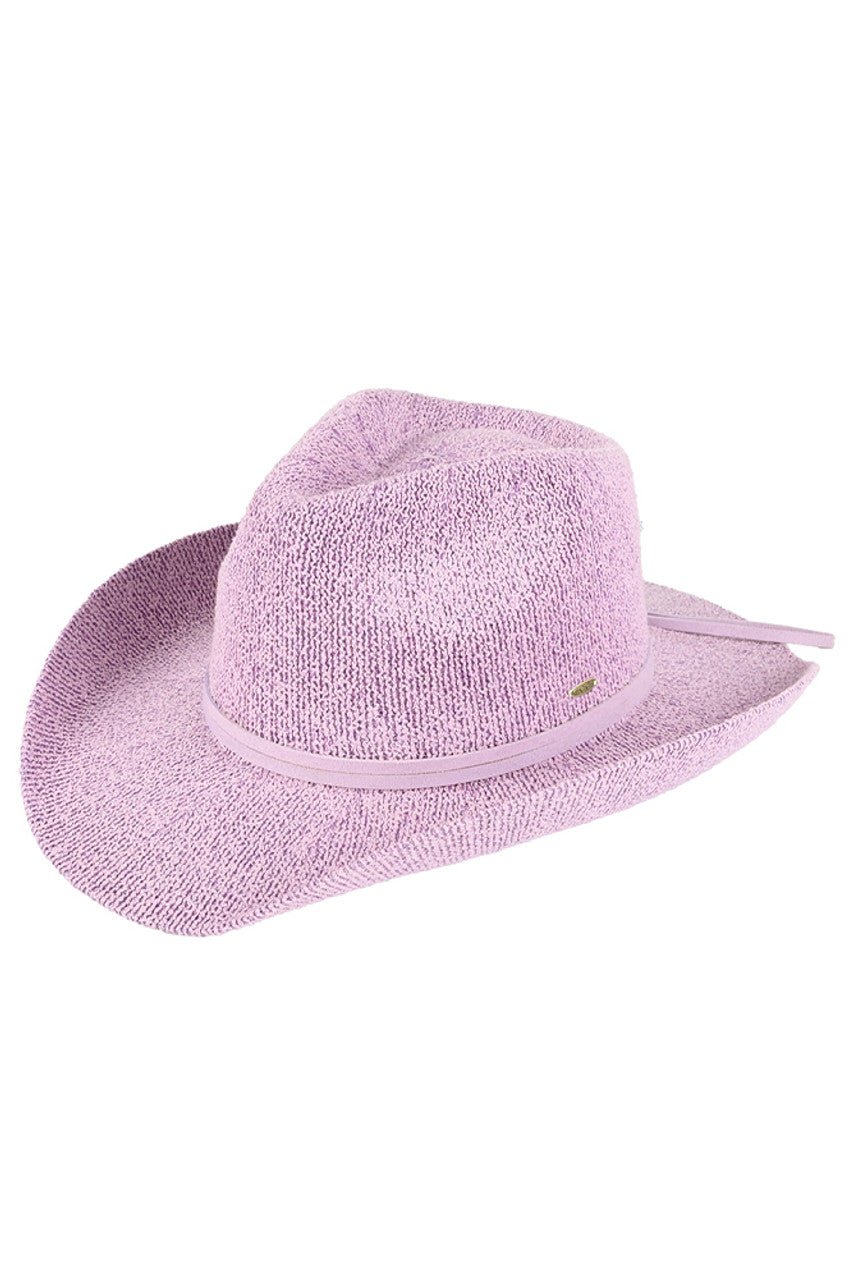 C.C Women's Terry Cloth Band Trim Cowboy Hat - Frontier Outfitters Frontier Outfitters