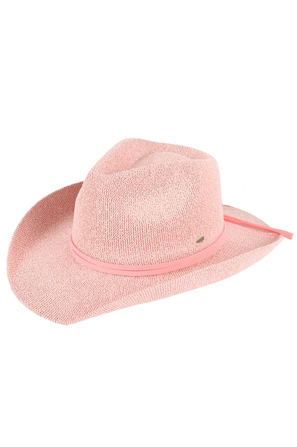 C.C Women's Terry Cloth Band Trim Cowboy Hat - Frontier Outfitters Frontier Outfitters