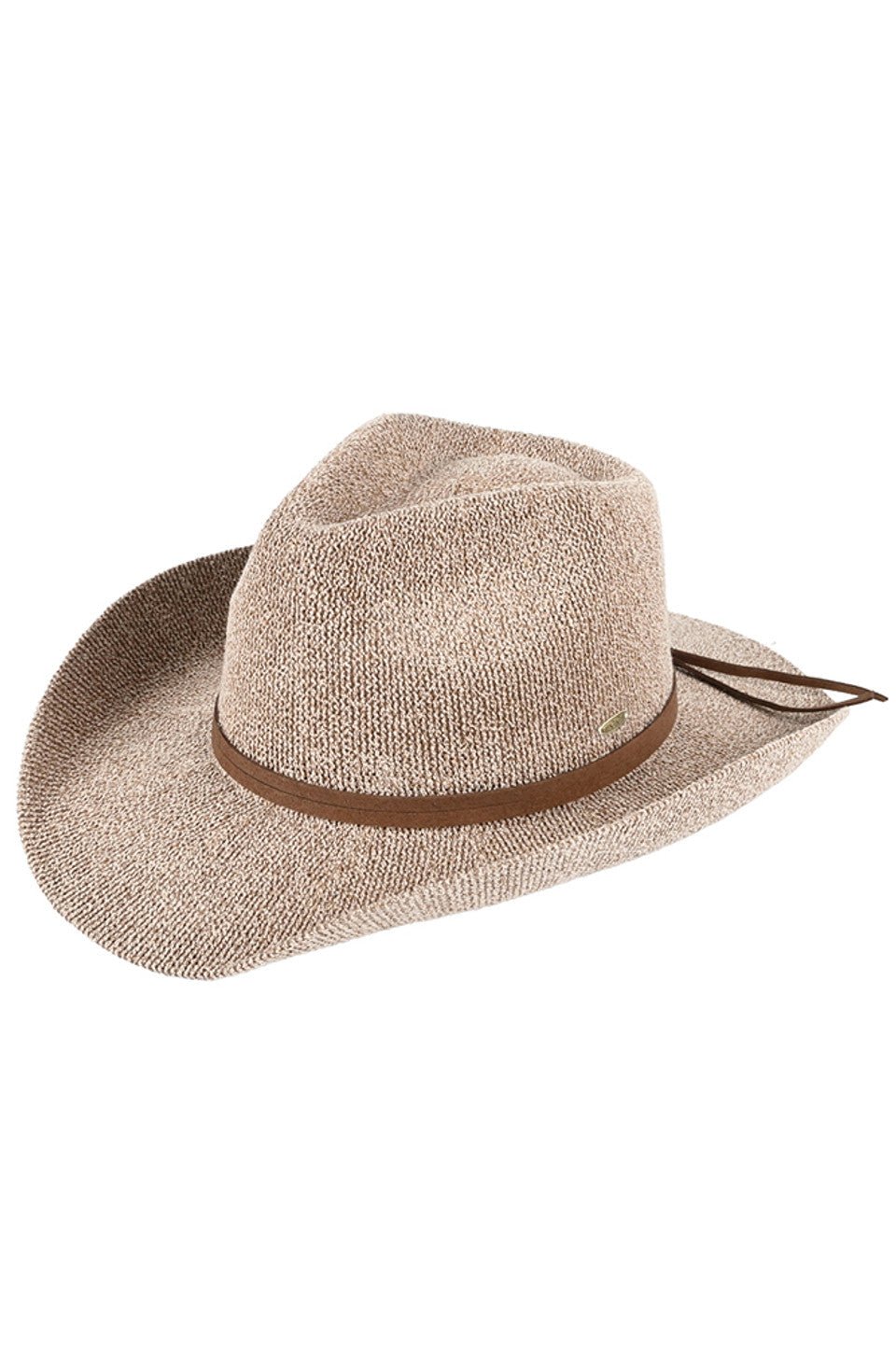 C.C Women's Terry Cloth Band Trim Cowboy Hat - Frontier Outfitters Frontier Outfitters