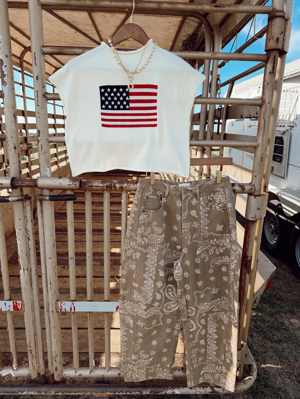 The Dun Paisley Barrel Jeans - Frontier Outfitters Frontier Outfitters